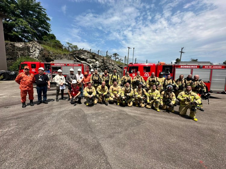 Exercício simulado de incêndio na CNAAA