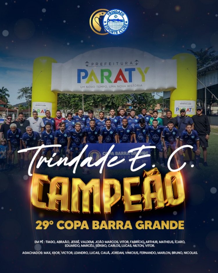 Trindade EC é campeão da Copa Barra Grande 2025
